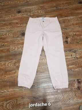 Jordache Pale Pink Jogger Jeans 6 Denim